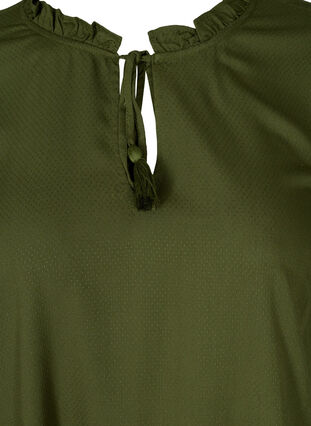 Robe en viscose avec un lien noué, Rifle Green, Packshot image number 2