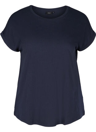 T-shirt en mélange coton, Night Sky Mel., Packshot image number 0