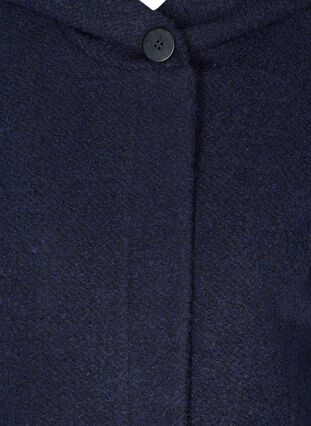 Long manteau en laine, Black, Packshot image number 2