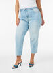 7/8 jeans met hoge taille, Blauw, Model image number 2