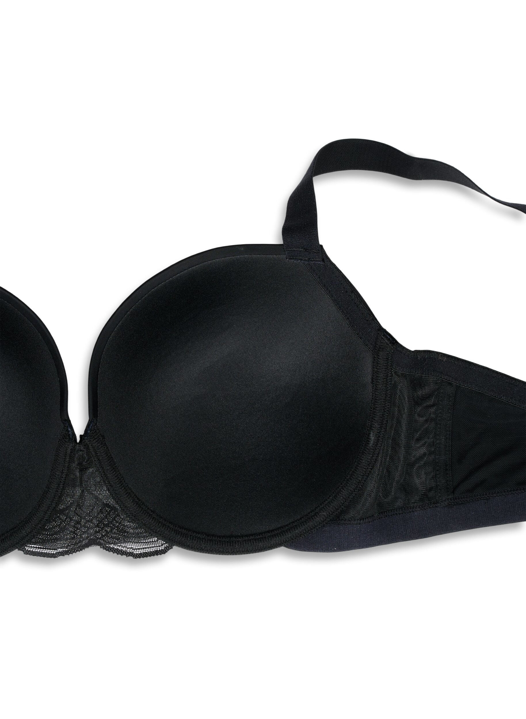 ZizziSoutien-gorge moul&eacute; en tulle, Noir, Packshot image number 3