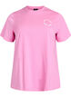 T-shirt en coton biologique avec motif d'agrumes, Rose, Packshot image number 0