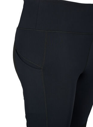 Legging de sport extensible et durable avec des poches, Black, Packshot image number 3