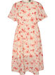 Robe longue avec manches papillon et taille &agrave; nouer, Rose, Packshot image number 0