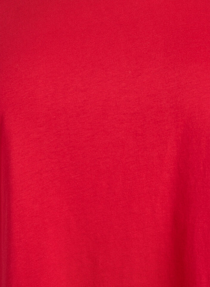 T-shirt met korte mouwen van katoenmix, Rood, Packshot image number 2