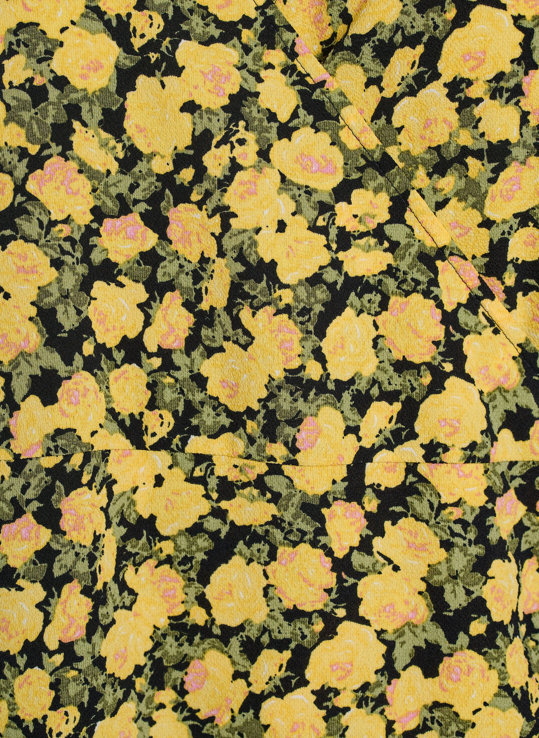 ZizziWikkeljurk met korte mouwen, Geel, Packshot image number 2