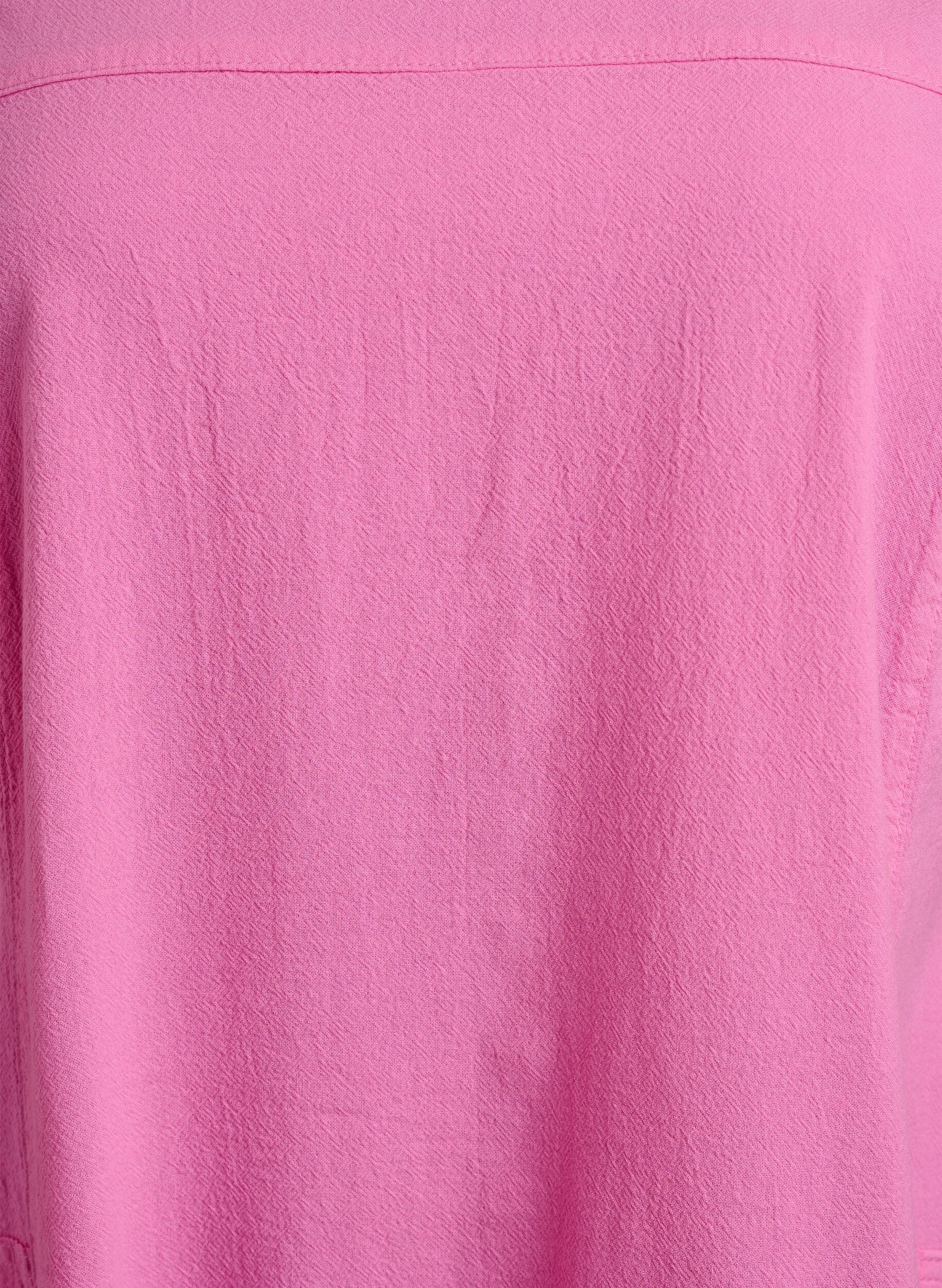ZizziKatoenen jurk met korte mouwen, Roze, Packshot image number 2