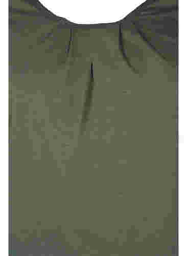 Blouse en coton à manches 3/4, Thyme, Packshot image number 2