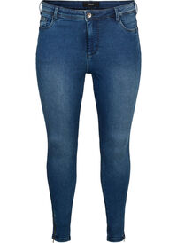 Cropped Amy jeans met rits