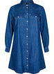 Robe en jean avec boutons, Bleu, Packshot image number 0
