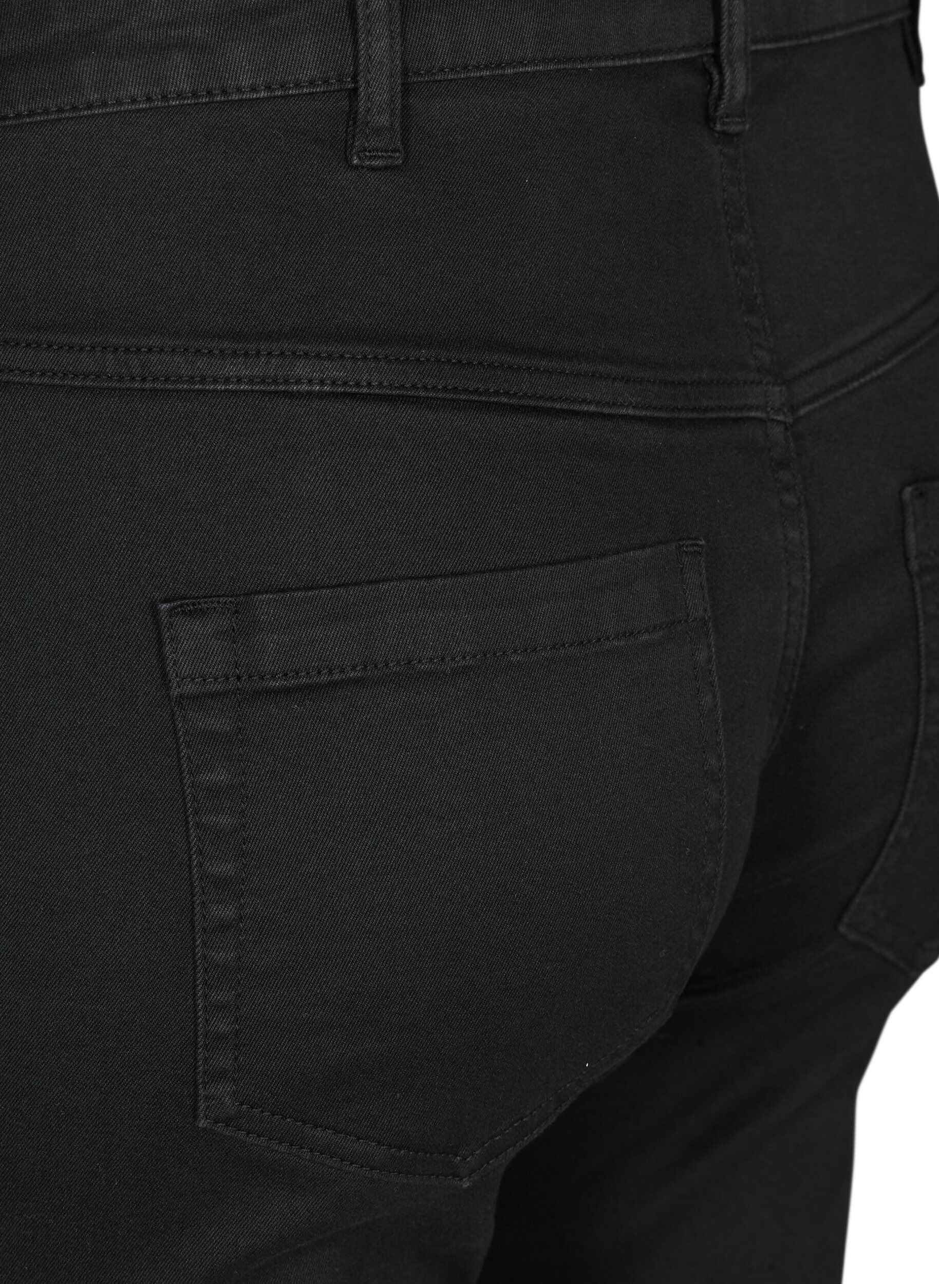ZizziKorte broek Emily, slim fit met normale taille, Zwart, Packshot image number 2