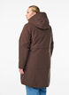 Winterjas met verstelbare taille, Bruin, Model image number 1