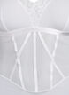 Bodysuit met kanten en stringdetails, Wit, Packshot image number 2