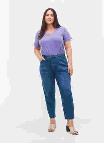 T-shirt en coton uni basique, Veronica, Model image number 2
