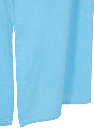 Robe chemise longue à manches courtes, Alaskan Blue, Packshot image number 3
