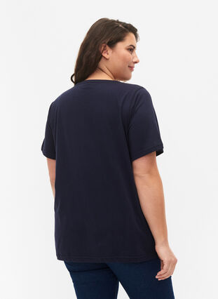 FLASH - 2-pack t-shirts à col rond, Navy Blazer/Black, Model image number 1