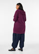Lange hoodie met ritssluiting en zakken, Paars, Model image number 2
