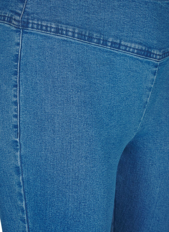 Jegging extensible taille haute, Light Blue, Packshot image number 2