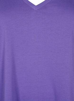 T-shirt à manches courtes avec col en V, Ultra Violet, Packshot image number 2
