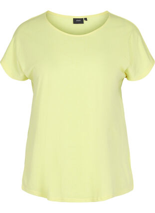 T-shirt en mélange coton, Pale Banana, Packshot image number 0
