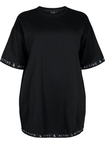 Trui jurk met 1/2 mouwen, Black, Packshot image number 0