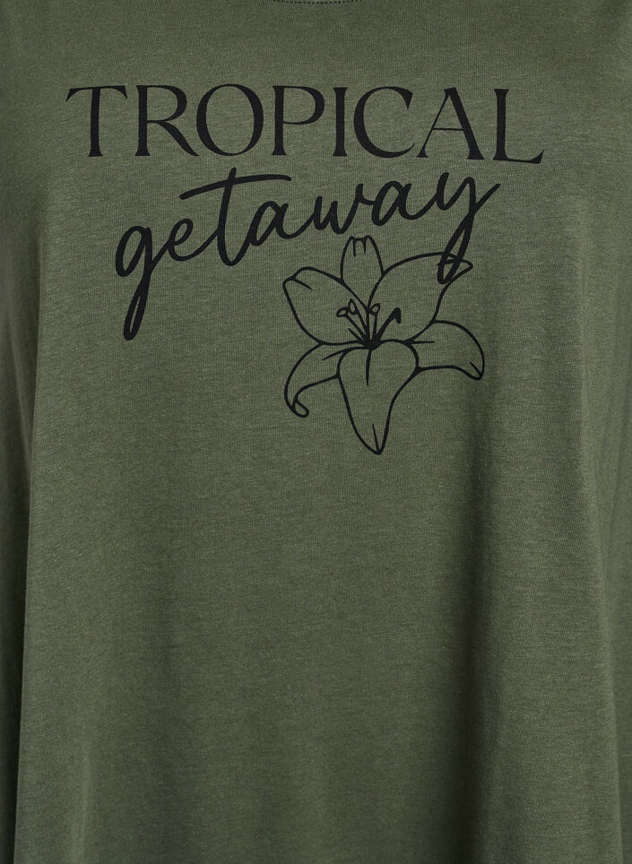 Mouwloze A-lijn jurk, Groen, Packshot image number 2