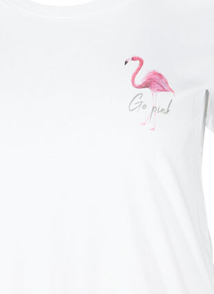 T-Shirt imprimé, White Flamingo, Packshot image number 2