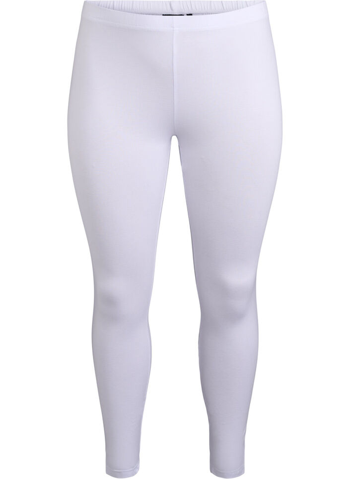 Legging Basic grande longueur, Blanc, Packshot image number 0