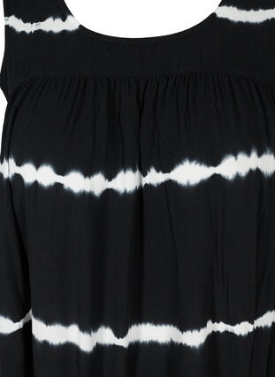Viscose midi-jurk met print, Black Batik, Packshot image number 2