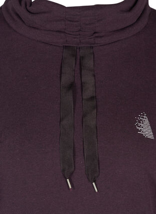 Sweatshirt avec col haut, Blackberry Wine, Packshot image number 2