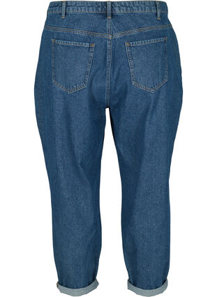 Slouchy-fit jeans van katoen, Blue denim, Packshot image number 1