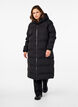 Manteau d'hiver long et matelass&eacute; avec capuche, Noir, Model image number 0