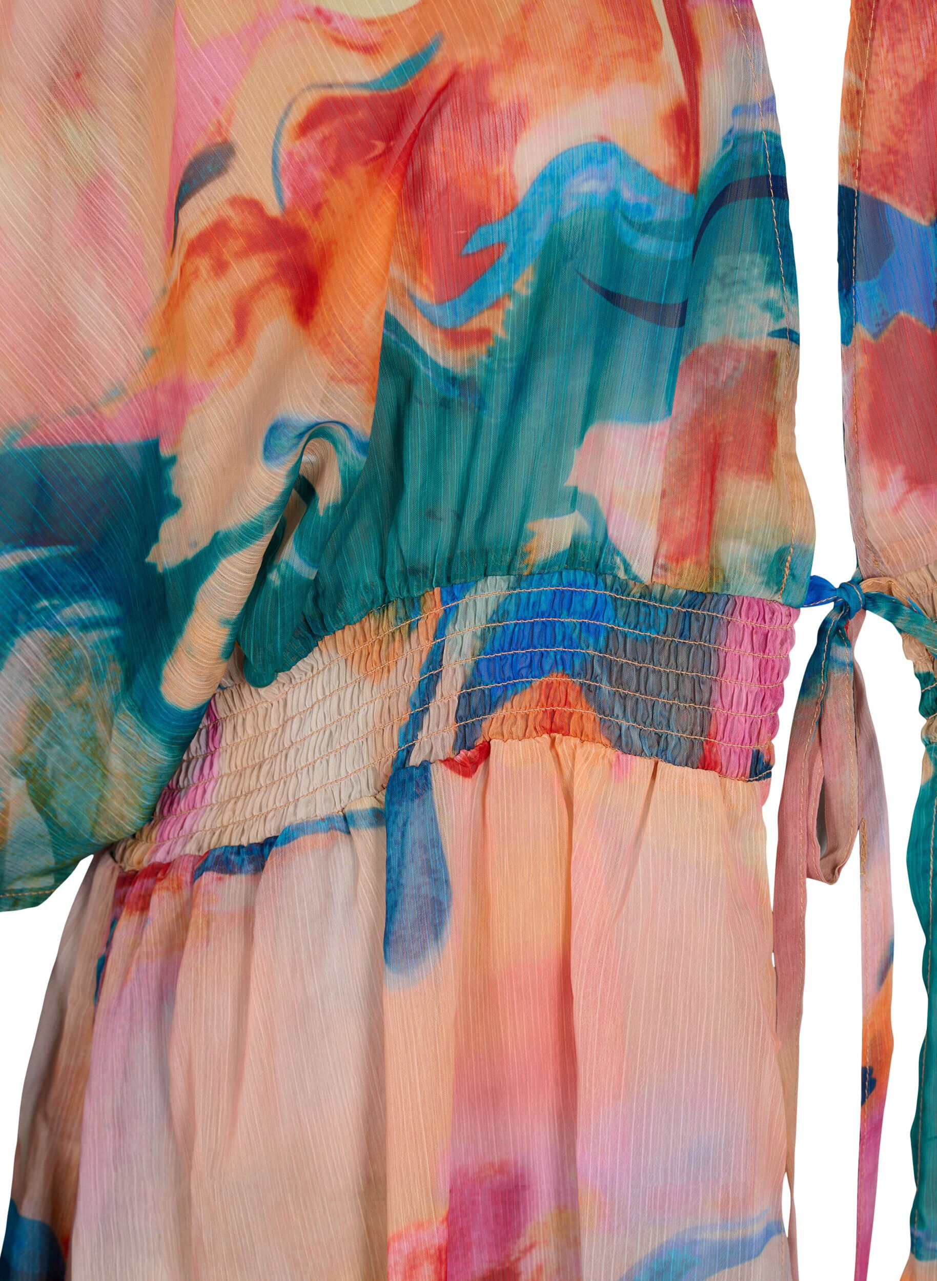 Zizzi Kimono imprim&eacute; plage, Watercolor, Packshot image number 2
