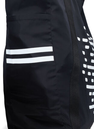 Sac de sport avec réflecteur de lumière et poches, Black, Packshot image number 2