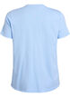 Basic katoenen T-shirt met ronde hals, Blauw, Packshot image number 1