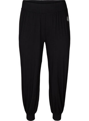 Pantalon d'entraînement ample en viscose, Black, Packshot image number 0