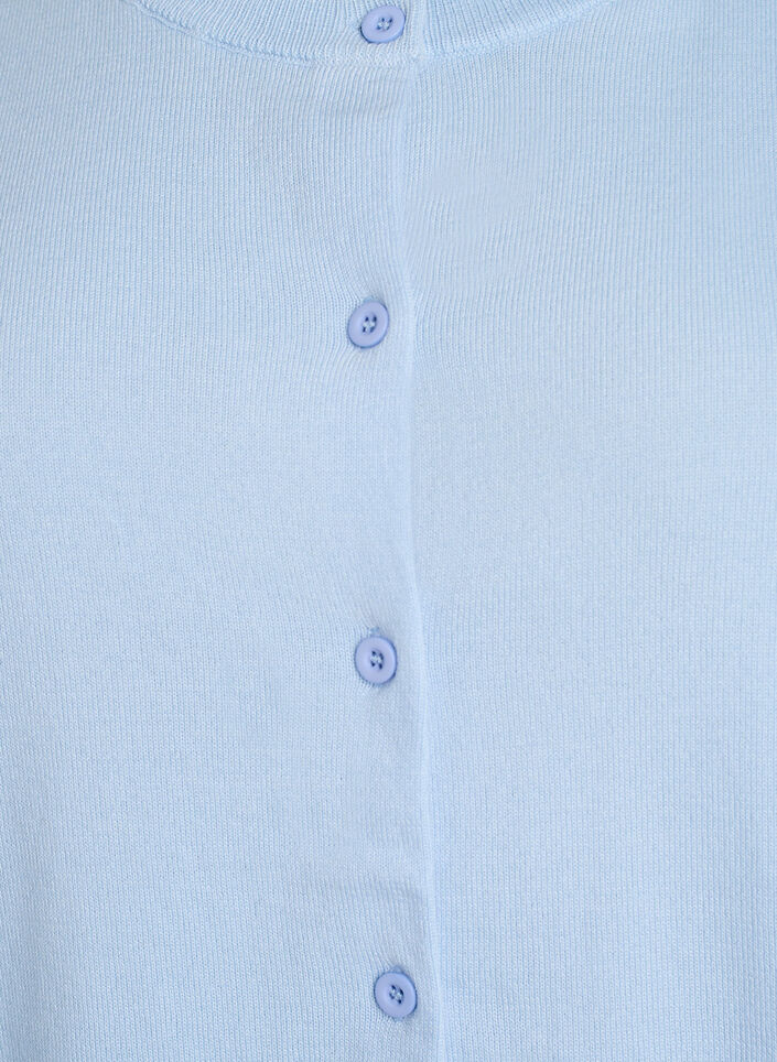 Fijngebreide vest met ronde hals, Blauw, Packshot image number 2