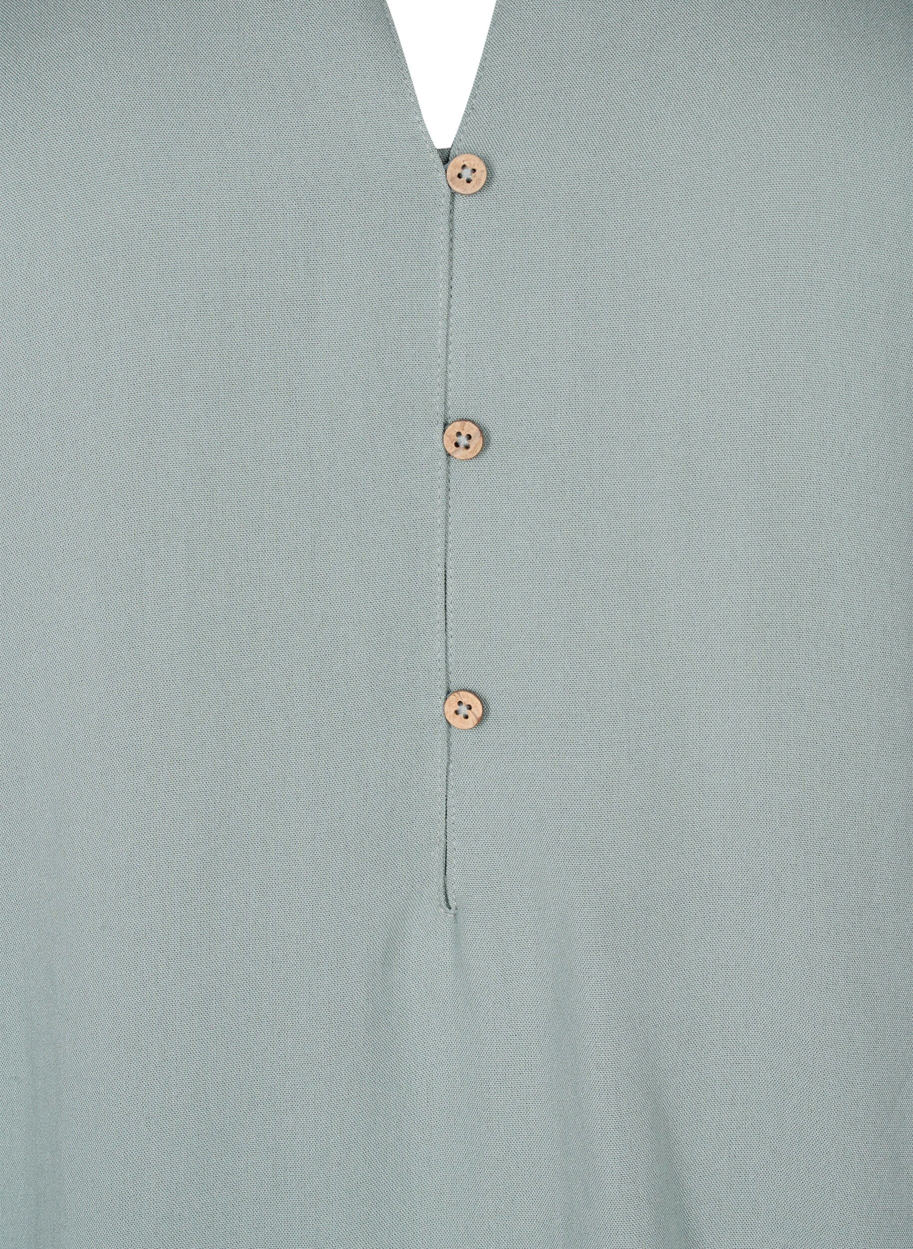 Zizzi Tunique &agrave; manches courtes en viscose, Chinois Green, Packshot image number 2