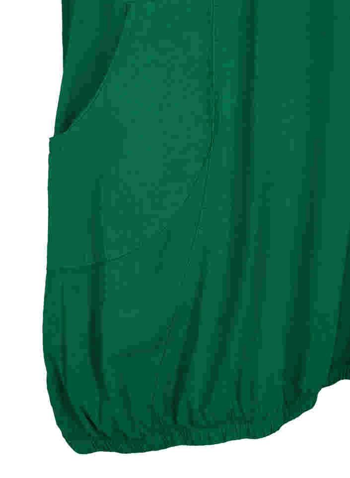 Robe en coton à manches courtes, Verdant Green, Packshot image number 3
