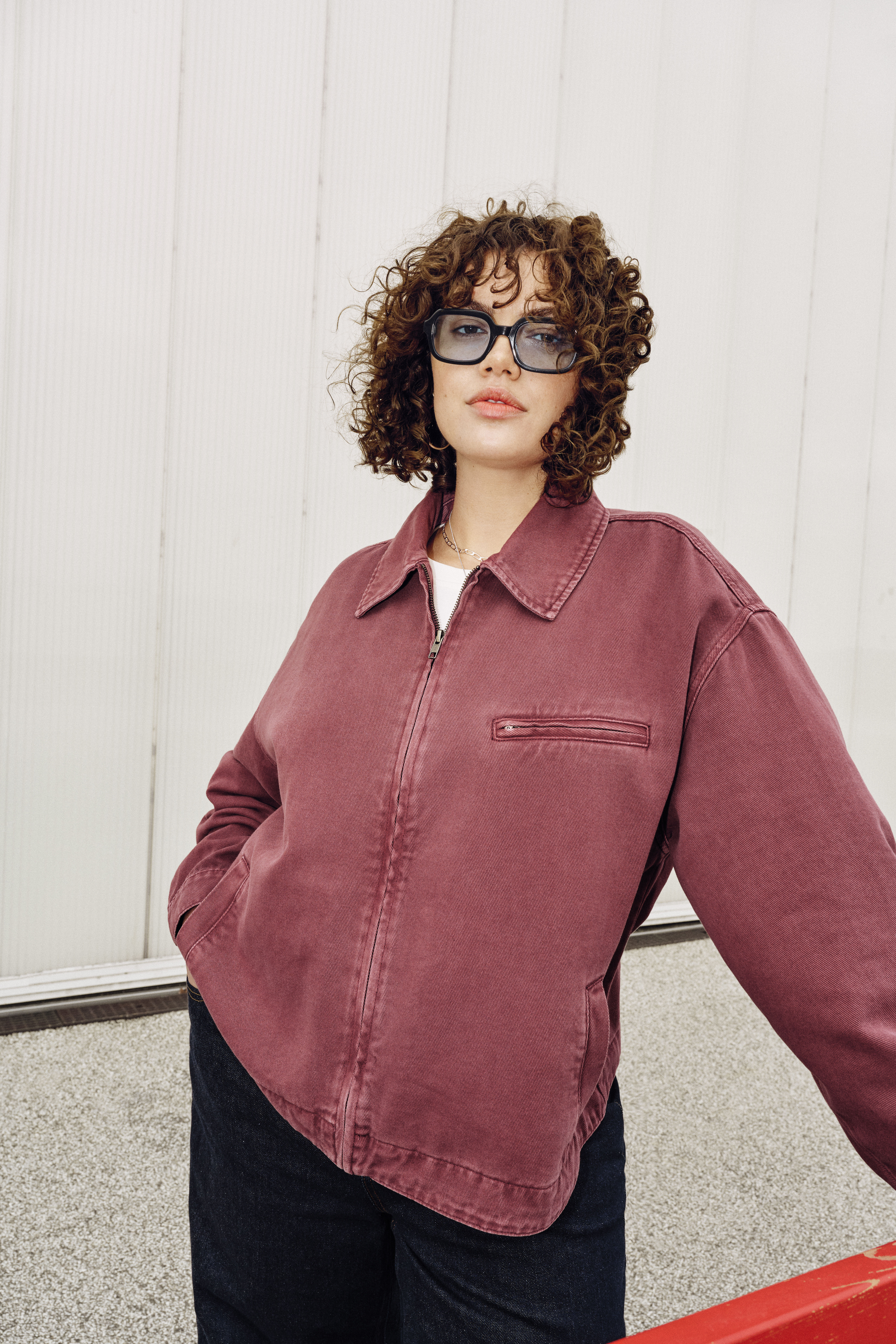 ZizziGekleurde spijkerjas, , Model