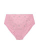 Microfiber panties met mesh en bloemenborduursel, Rood, Packshot image number 0