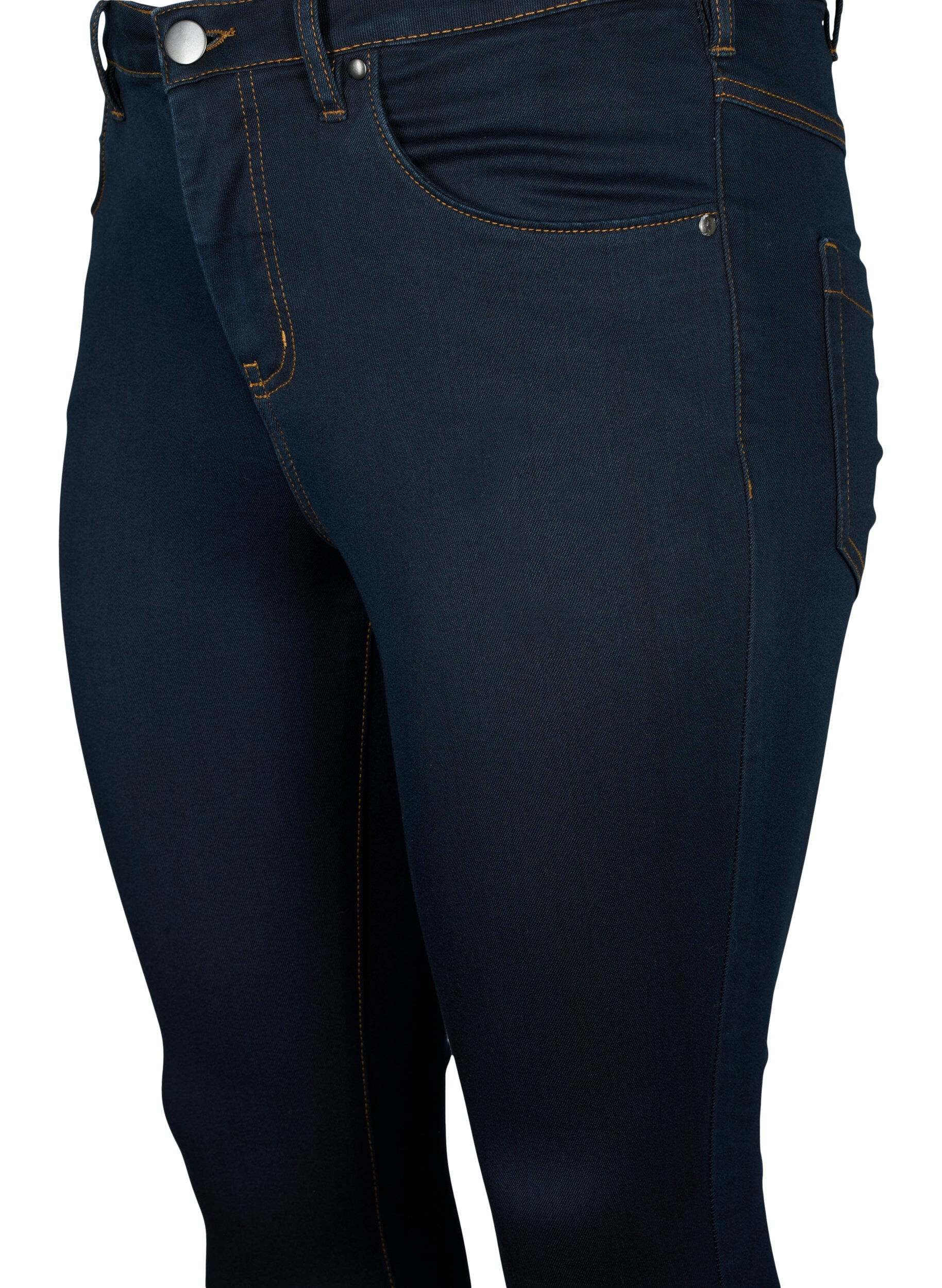 Zizzi Jean Amy super slim &agrave; taille haute, Tobacco Un, Packshot image number 2