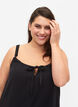 Robe de plage longue en coton, Black, Model image number 2