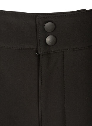 Softshell broek met verstelbaar velcro, Black, Packshot image number 2
