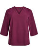 FLASH - Blouse met 3/4 mouwen, Donker Bordeaux, Packshot image number 0