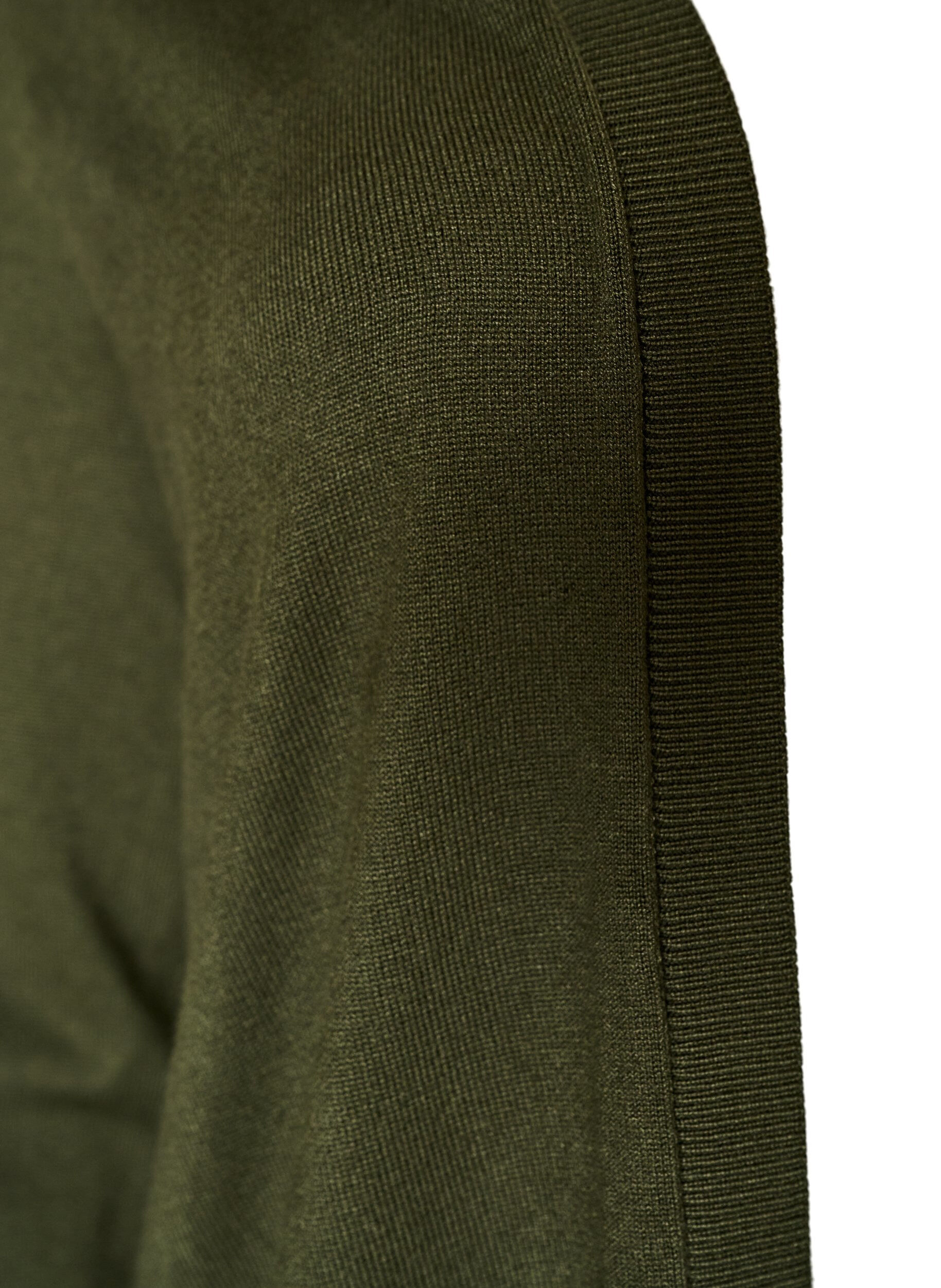 ZizziLong cardigan tricot&eacute; dans un m&eacute;lange de viscose, Vert fonc&eacute;, Packshot image number 2