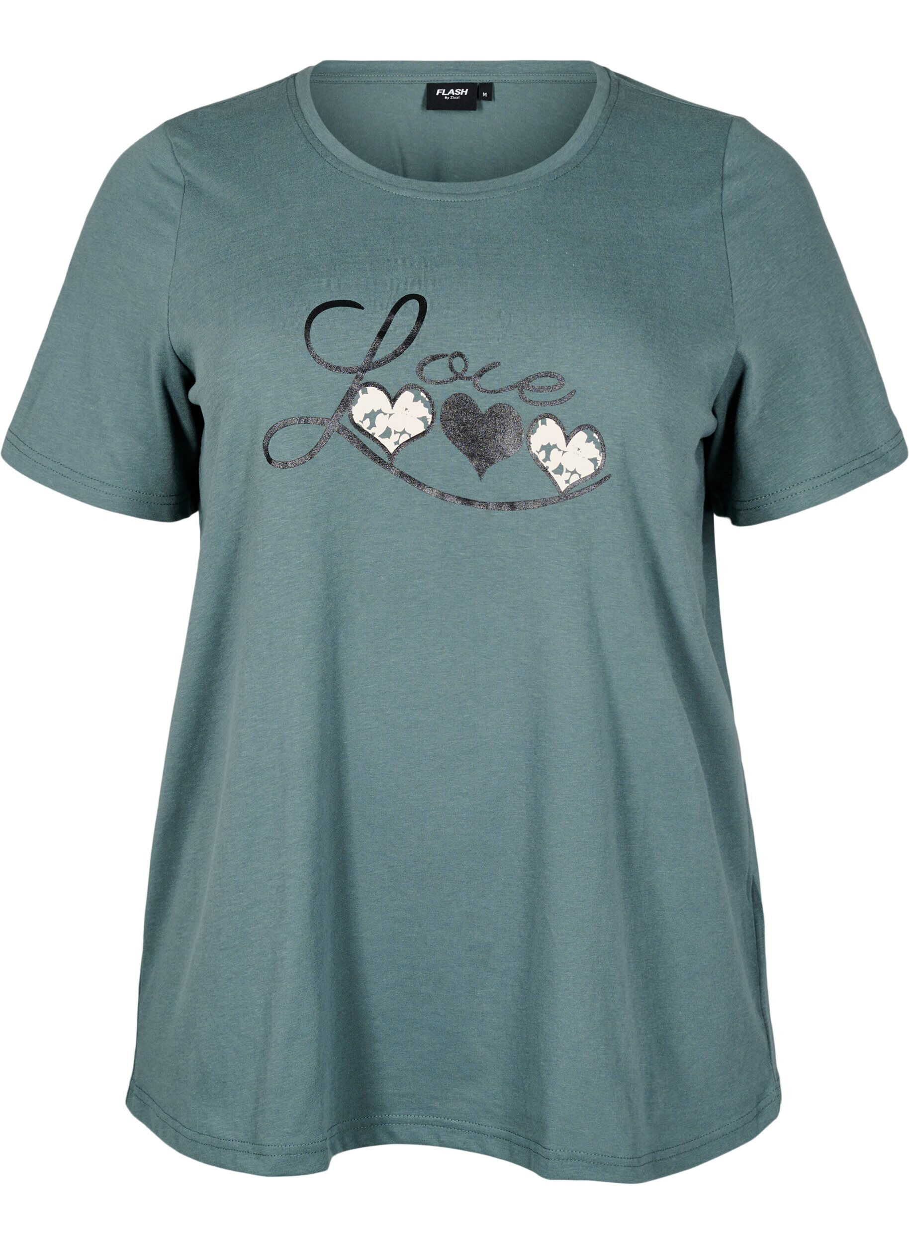 Zizzi FLASH &ndash; T-shirt avec motif, Vert clair, Packshot image number 0