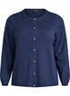 Cardigan &agrave; boutons ronds, Bleu, Packshot image number 0