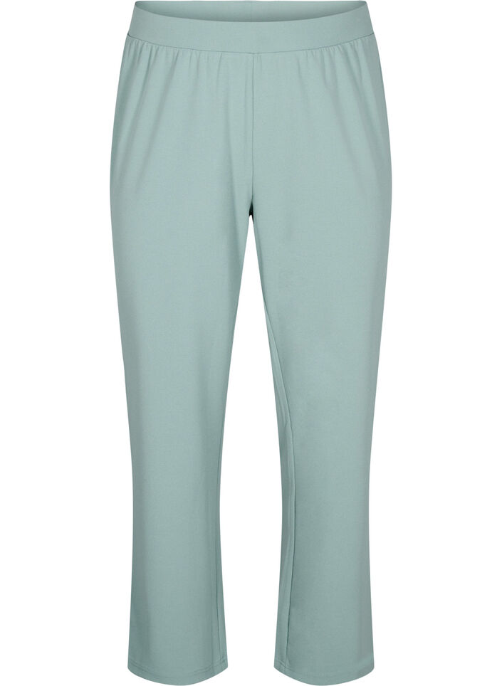 Pantalon &agrave; coupe droite, Vert, Packshot image number 0