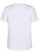 T-shirt en coton biologique avec col rond, Bright White, Packshot image number 1